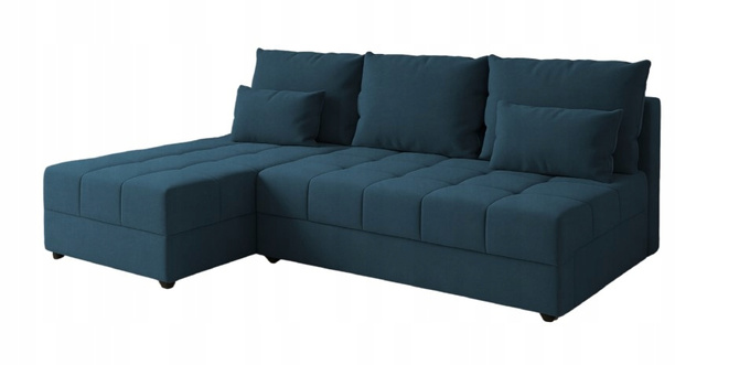 Narożnik DOMINO L FIT rozkładany do salonu funkcja spania rogówka bez boków