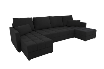 Narożnik DOMINO U do salonu rozkładany z funkcją spania pojemnik rogówka