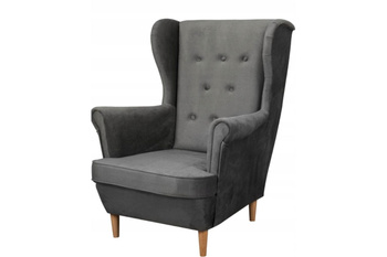 Fotel uszak BERO skandynawski sprężyna falista wygodny