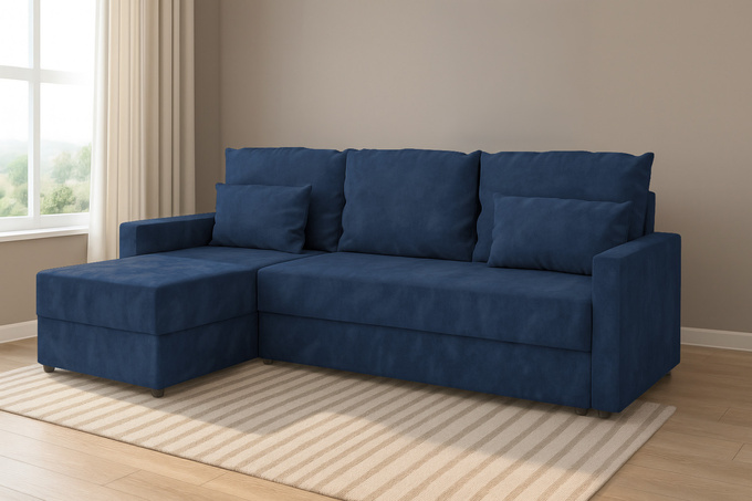 Narożnik KUBO rozkładany do salonu rogówka pojemnik funkcja spania