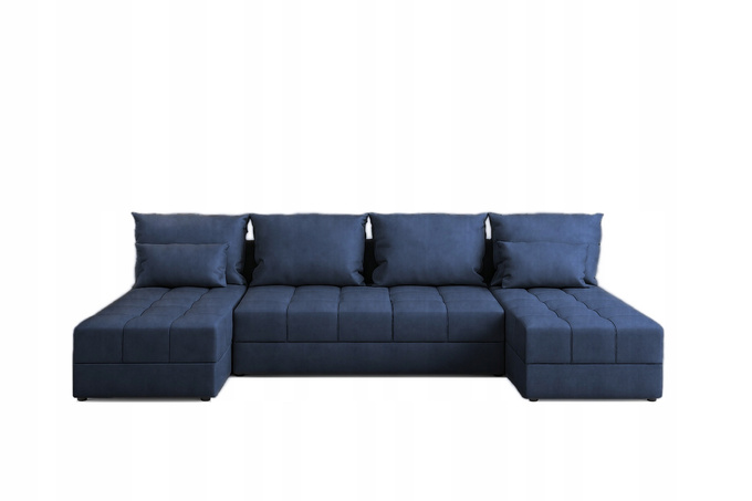 Narożnik DOMINO U FIT rogówka do salonu rozkładany funkcja spania bez boków