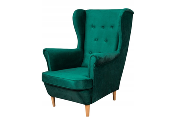 Fotel uszak BERO skandynawski sprężyna falista wygodny