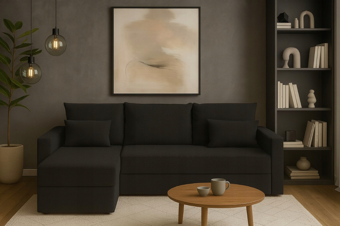 Narożnik KUBO rozkładany do salonu rogówka pojemnik funkcja spania