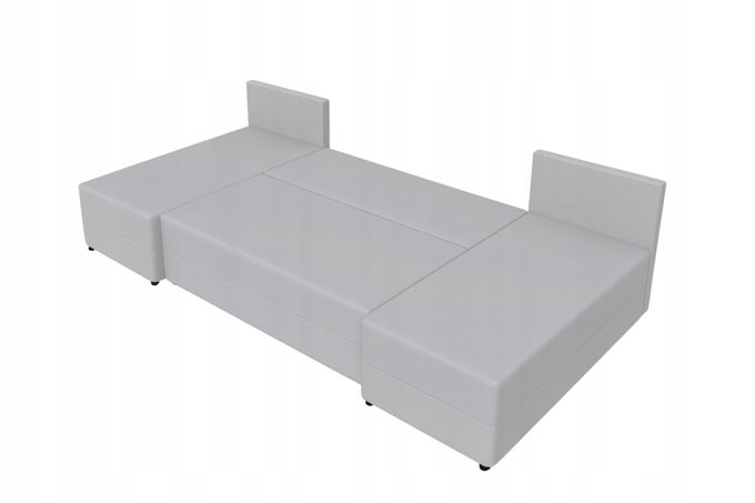 Narożnik DOMINO U FIT POSO sztruks do salonu funkcja spania pojemnik rogówka