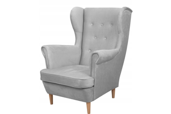 Fotel uszak BERO skandynawski sprężyna falista wygodny