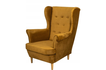 Fotel uszak BERO skandynawski sprężyna falista wygodny