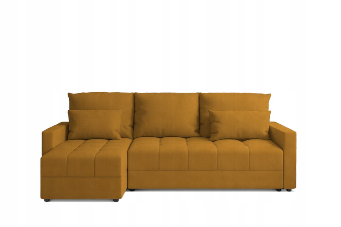 Narożnik DOMINO L pojemnik na pościel rogówka rozkładany z funkcją spania