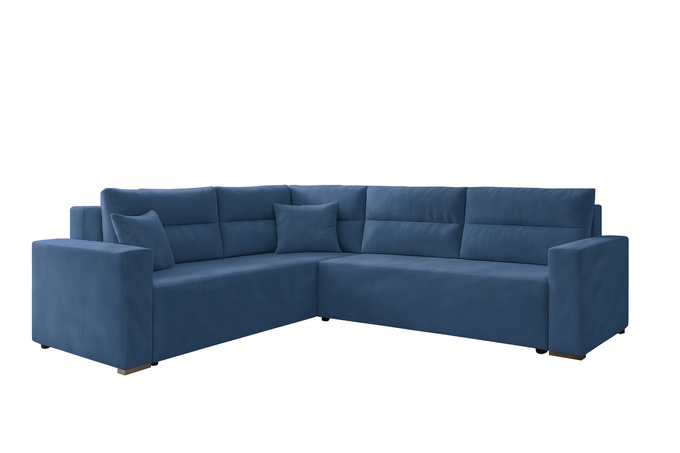 Narożnik LUNO do salonu rozkładany rogówka funkcja spania pojemnik