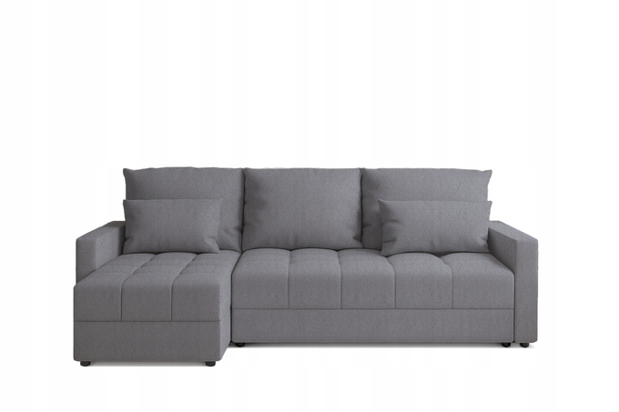 Narożnik DOMINO L pojemnik na pościel rogówka rozkładany z funkcją spania