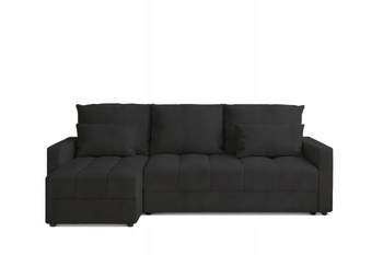 Narożnik DOMINO L pojemnik na pościel rogówka rozkładany z funkcją spania