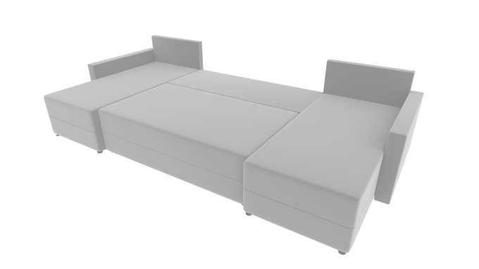 Narożnik DOMINO U GŁADKI z funkcją spania rogówka do salonu rozkładany