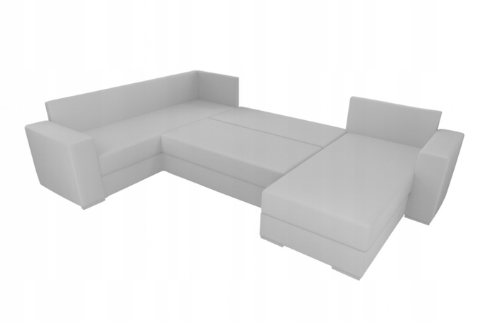 Narożnik HUGO z funkcją spania rozkładany rogówka duży welur