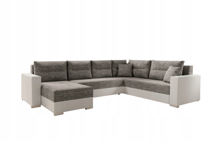 Narożnik LARS U do salonu duży rozkładany funkcja spania rogówka