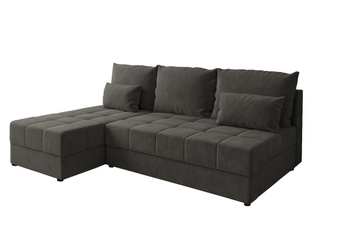 Narożnik DOMINO L FIT rozkładany do salonu funkcja spania rogówka bez boków