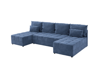 Narożnik DOMINO U FIT rogówka do salonu rozkładany funkcja spania bez boków