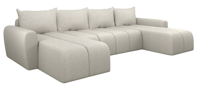 Narożnik rogówka FABIO beżowy - z funkcją spania, KUPUJESZ U PRODUCENTA!