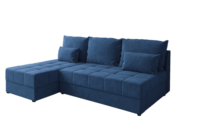 Narożnik DOMINO L FIT rozkładany do salonu funkcja spania rogówka bez boków