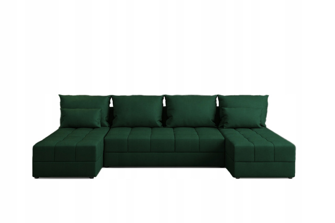 Narożnik DOMINO U FIT rogówka do salonu rozkładany funkcja spania bez boków