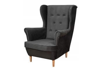 Fotel uszak BERO skandynawski sprężyna falista wygodny