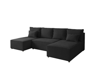 Narożnik DOMINO U FIT POSO sztruks do salonu funkcja spania pojemnik rogówka