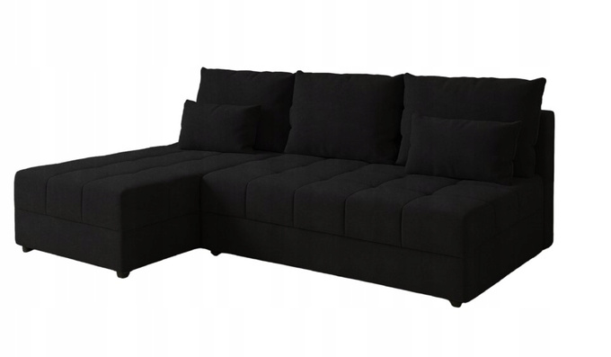 Narożnik DOMINO L FIT rozkładany do salonu funkcja spania rogówka bez boków