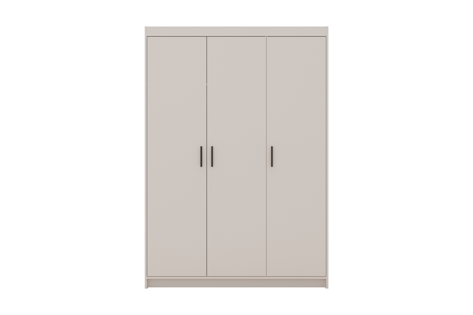 Szafa LIVIO 3-drzwiowa z półkami beż piaskowy garderoba