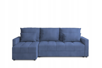 Narożnik DOMINO L pojemnik na pościel rogówka rozkładany z funkcją spania