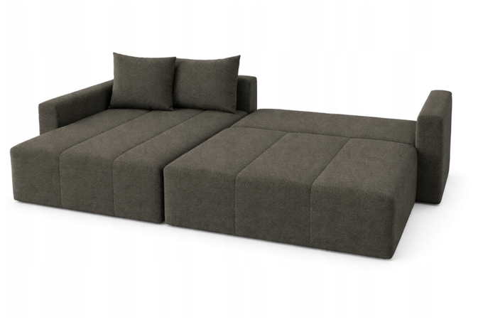 Narożnik FENO rozkładany rogówka z funkcją spania sprężyna falista