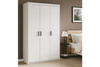 Szafa LIVIO 3-drzwiowa z półkami drążek biała garderoba