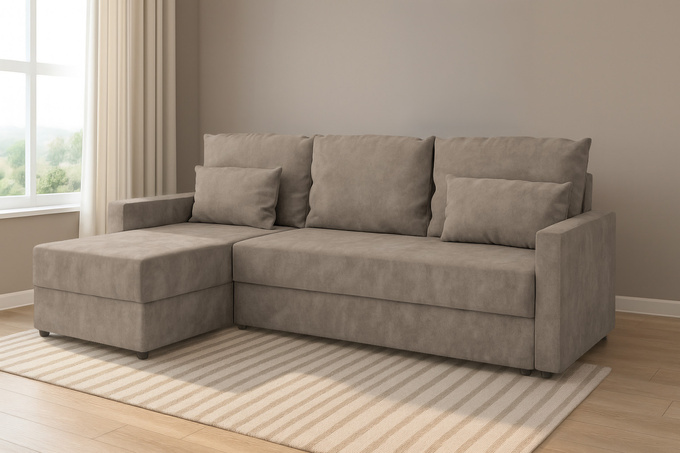 Narożnik KUBO rozkładany do salonu rogówka pojemnik funkcja spania