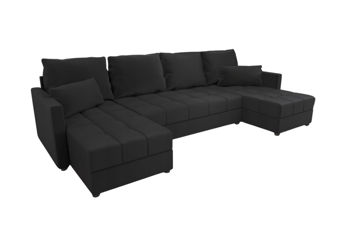 Narożnik DOMINO U do salonu rozkładany z funkcją spania pojemnik rogówka