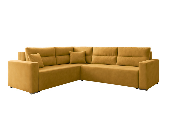 Narożnik LUNO do salonu rozkładany rogówka funkcja spania pojemnik