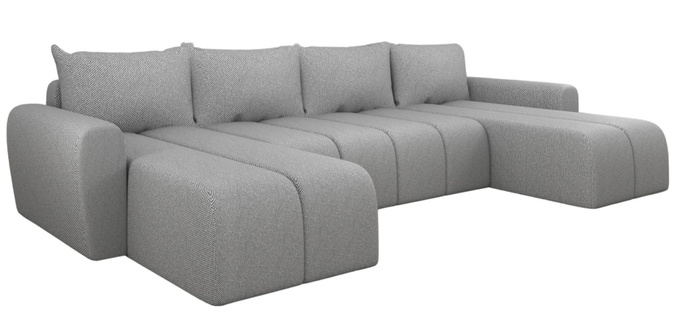 Narożnik rogówka FABIO szary- z funkcją spania, KUPUJESZ U PRODUCENTA!