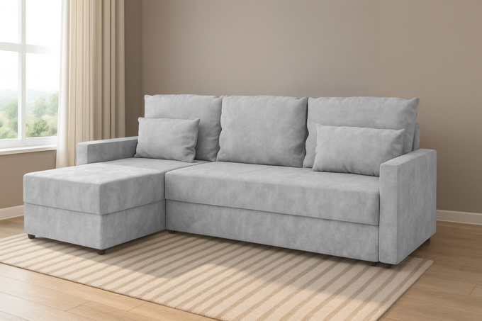 Narożnik KUBO rozkładany do salonu rogówka pojemnik funkcja spania