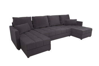 Narożnik DOMINO U do salonu rozkładany z funkcją spania pojemnik rogówka