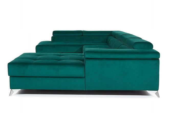 Narożnik ASTER U,funkcja spania,pojemnik, regulowane zagłówki,WIELE KOLORÓW