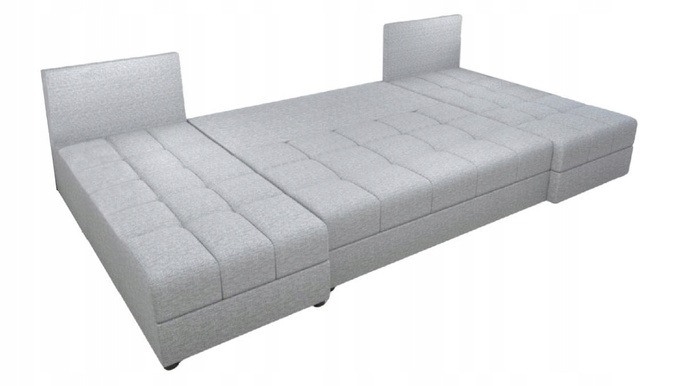 Narożnik DOMINO U FIT rogówka do salonu rozkładany funkcja spania bez boków