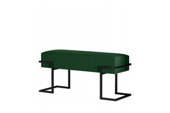 Ławka do przedpokoju tapicerowana 80 cm czarny stelaż WYBÓR KOLORU