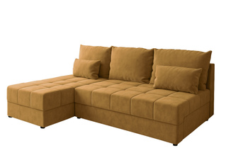 Narożnik DOMINO L FIT rozkładany do salonu funkcja spania rogówka bez boków