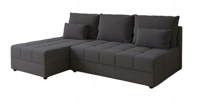 Narożnik DOMINO L FIT rozkładany do salonu funkcja spania rogówka bez boków