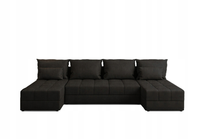 Narożnik DOMINO U FIT rogówka do salonu rozkładany funkcja spania bez boków