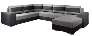 Duży tani narożnik HUGO rogówka funkcja spania, obustronny montaż PRODUCENT