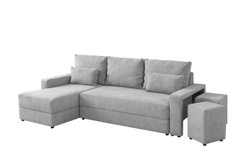 Narożnik SETI L z pufami funkcją spania pojemnik rogówka do salonu