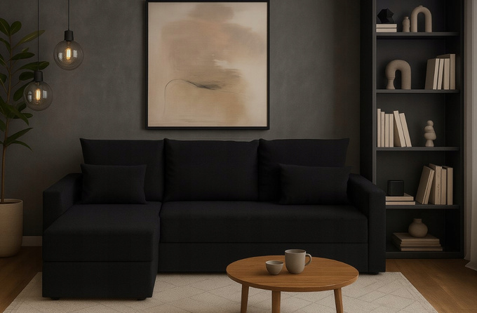 Narożnik KUBO rozkładany do salonu rogówka pojemnik funkcja spania