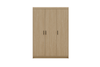 Szafa LIVIO 3-drzwiowa z półkami dąb olejowany garderoba