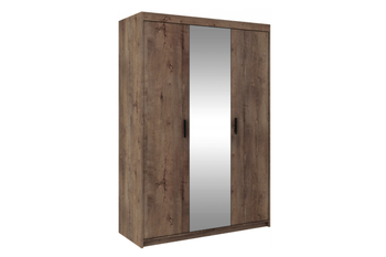 Szafa LIVIO 3-drzwiowa dąb lefkas z lustrem garderoba