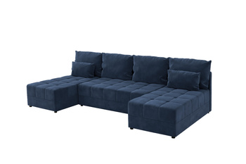 Narożnik DOMINO U FIT rogówka do salonu rozkładany funkcja spania bez boków