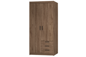 Szafa LIVIO 2-drzwiowa 3 szuflady z półkami dąb lefkas