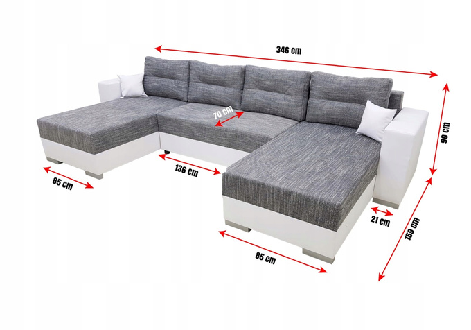 Narożnik/Rogówka Bali, obustronnego montażu, funkcja spania PRODUCENT!