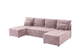 Narożnik DOMINO U FIT rogówka do salonu rozkładany funkcja spania bez boków